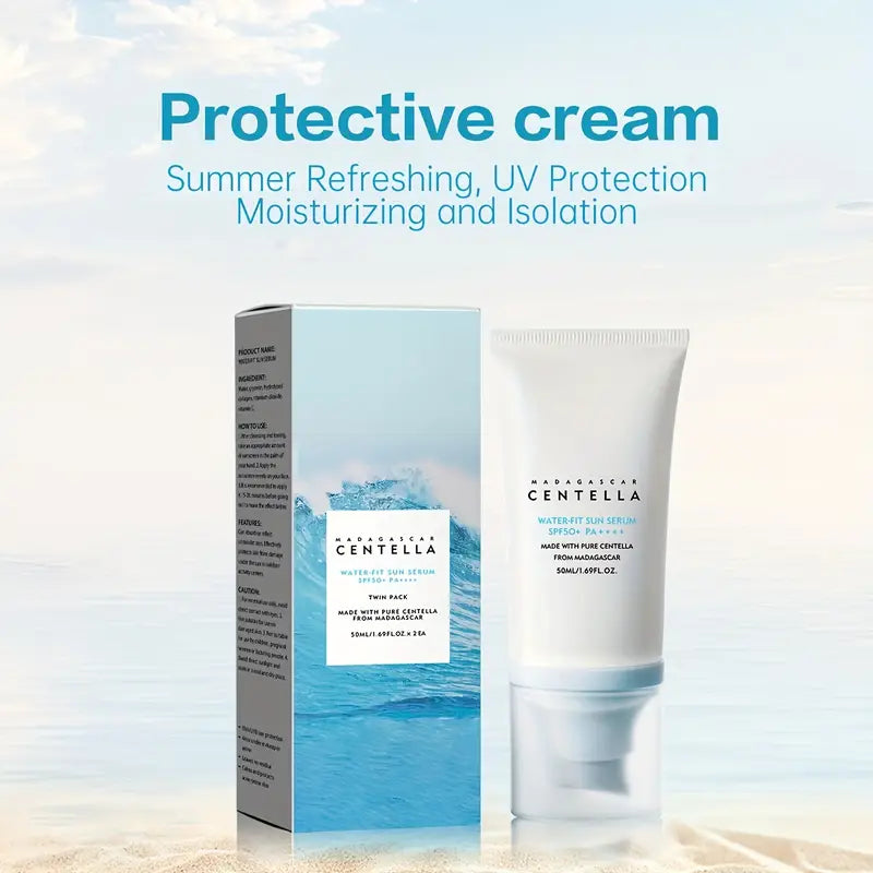 Madagascar Centella 2pcs Hydrating Sunscreen Cream SPF50+