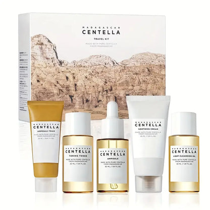 5pcs Madagas Plus Centella Asiatica Skincare Set with Essence