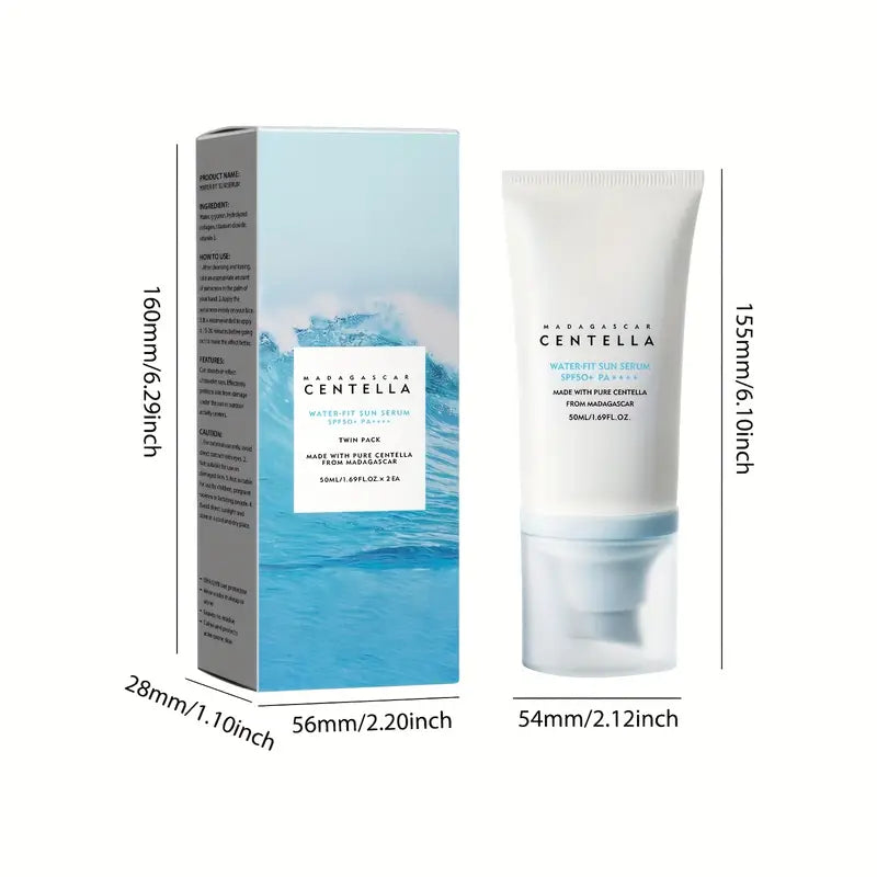 Madagascar Centella 2pcs Hydrating Sunscreen Cream SPF50+